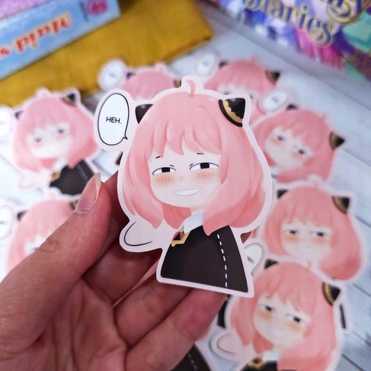 Telepathy Kid Anya Heh Sticker