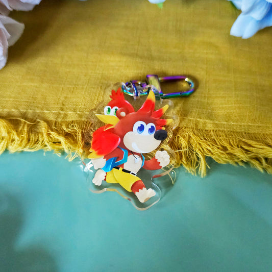 Bear x Bird Acrylic Keychain