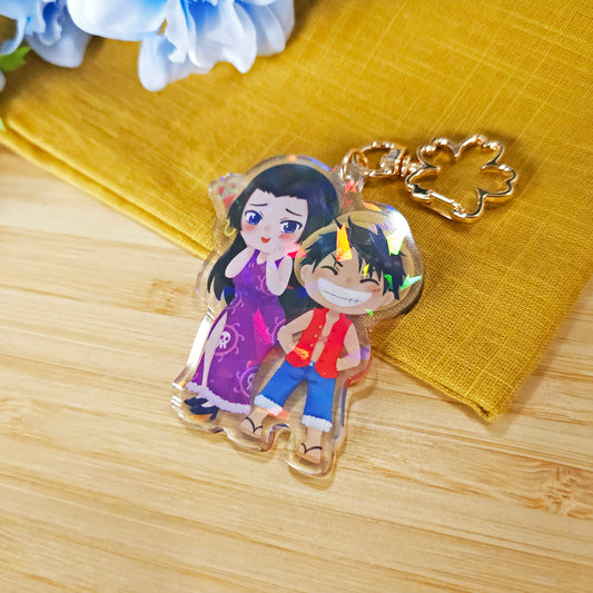 OP Snake Princess x Pirate King Acrylic Keychain