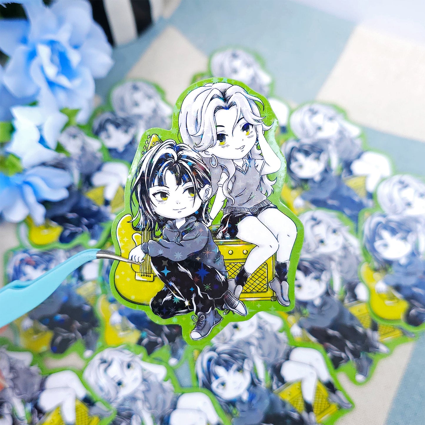 Green Yuri MitsuAya Sticker