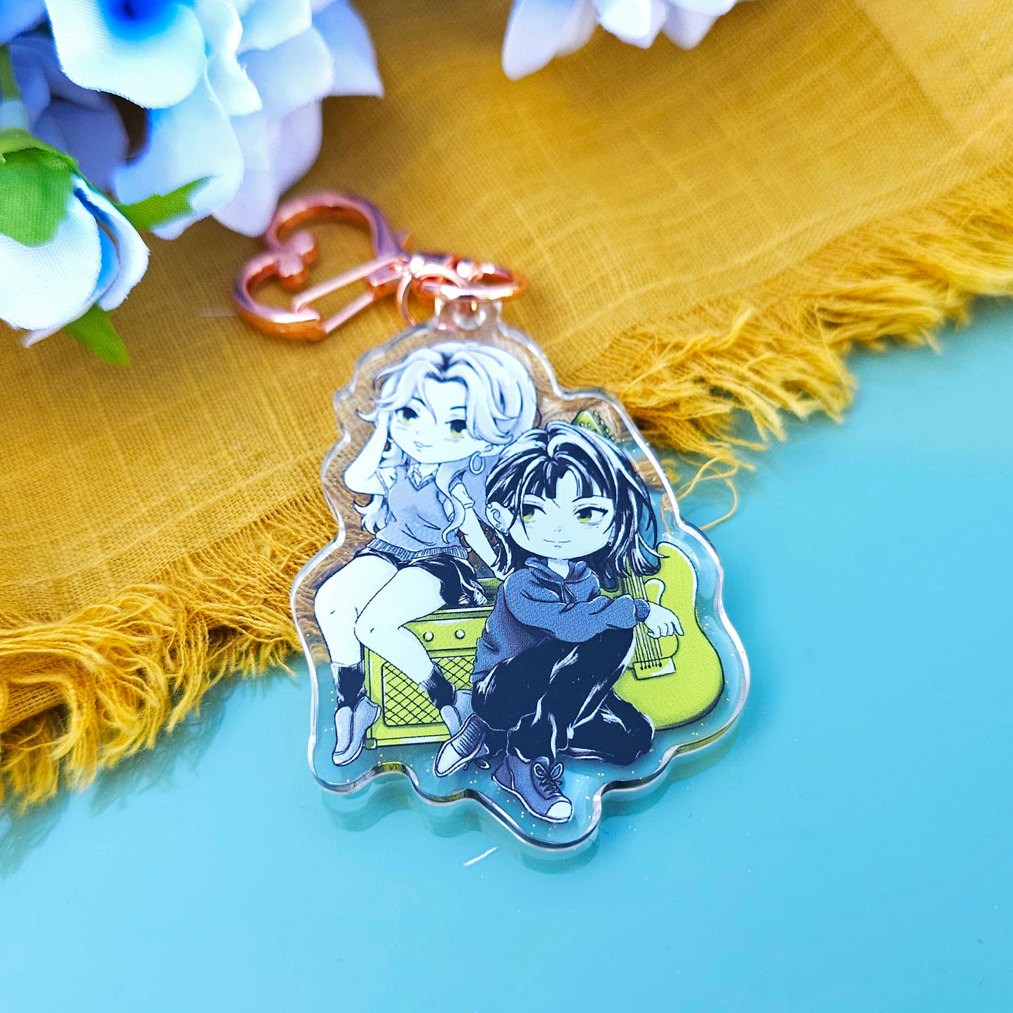 Green Yuri MitsuAya Acrylic Keychain