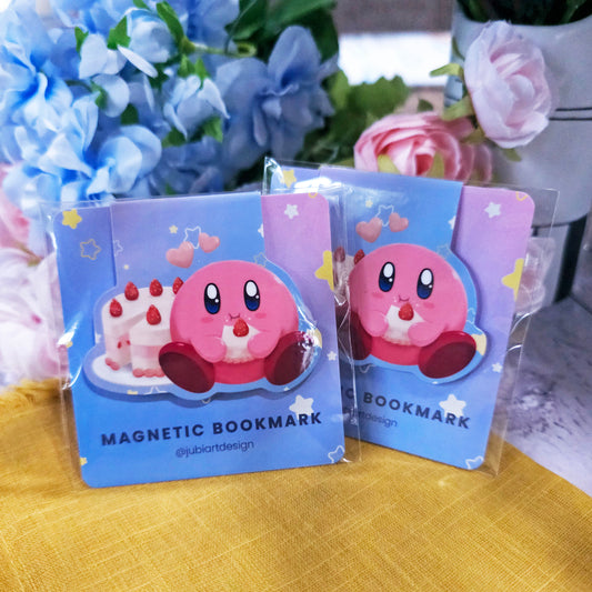 Pink Blob Magnetic Bookmark