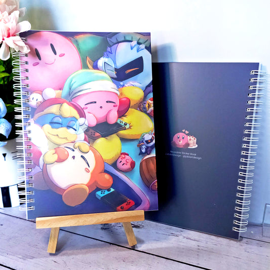 A5 (Medium) Reusable Sticker Book - Kirboi Sleepover Party