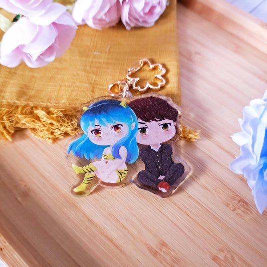 Alien Girl x Silly Boy Acrylic Keychain