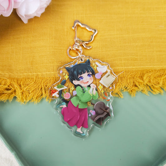 TAD Cat Apothecary Acrylic Keychain