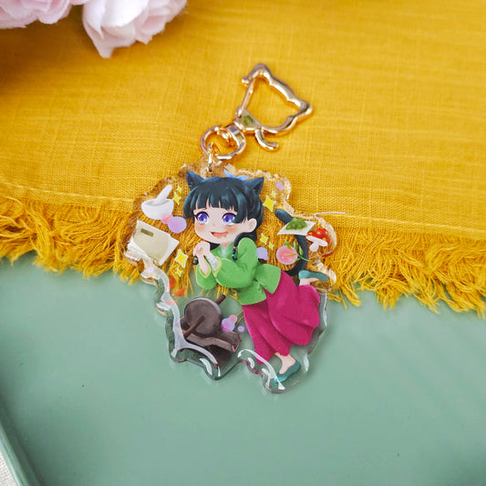 TAD Cat Apothecary Acrylic Keychain