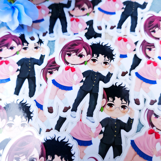 Psychic Girl x Awkward Fellow Sticker