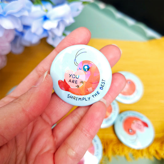 Shrimp Button Pins