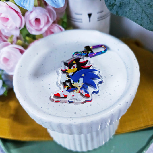 Hedgehog Duo Acrylic Keychain