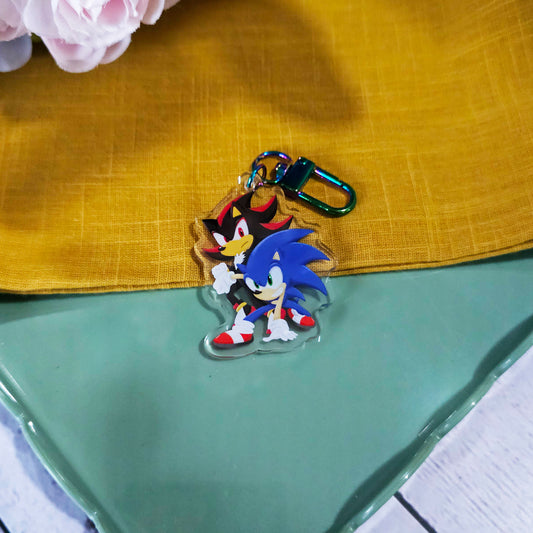 Hedgehog Duo Acrylic Keychain