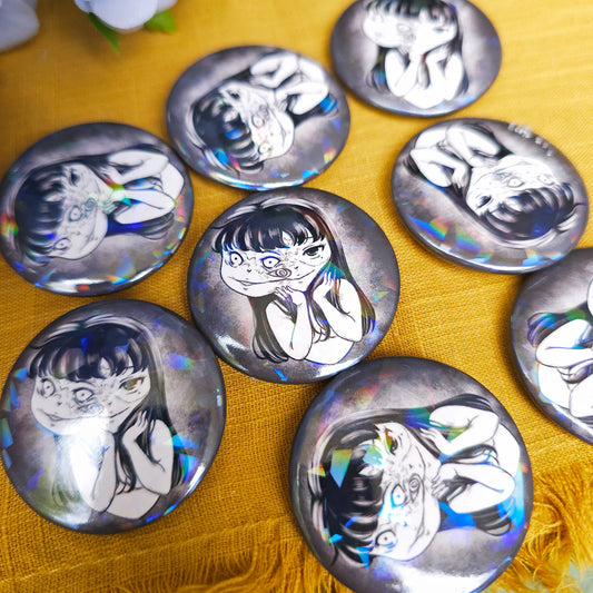 Deadly Beauty Button Pin