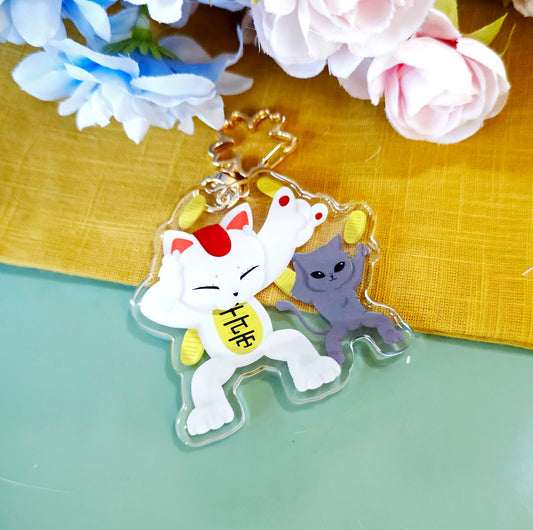 DDD Cats Dance Acrylic Keychain
