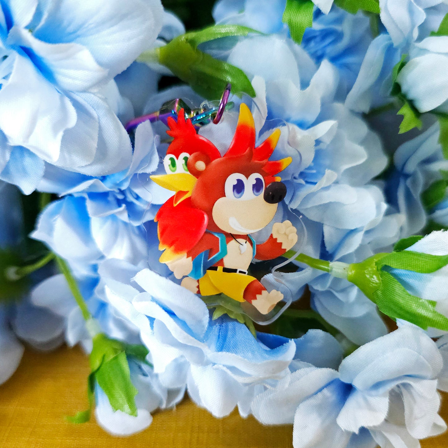 Bear x Bird Acrylic Keychain