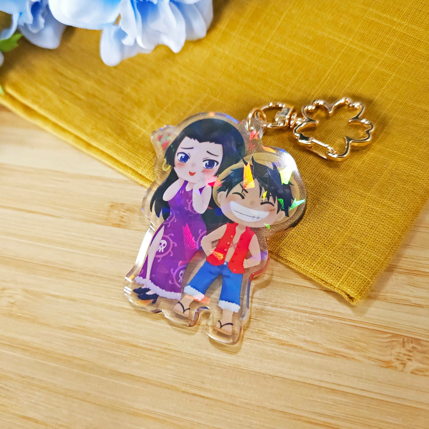 OP Snake Princess x Pirate King Acrylic Keychain