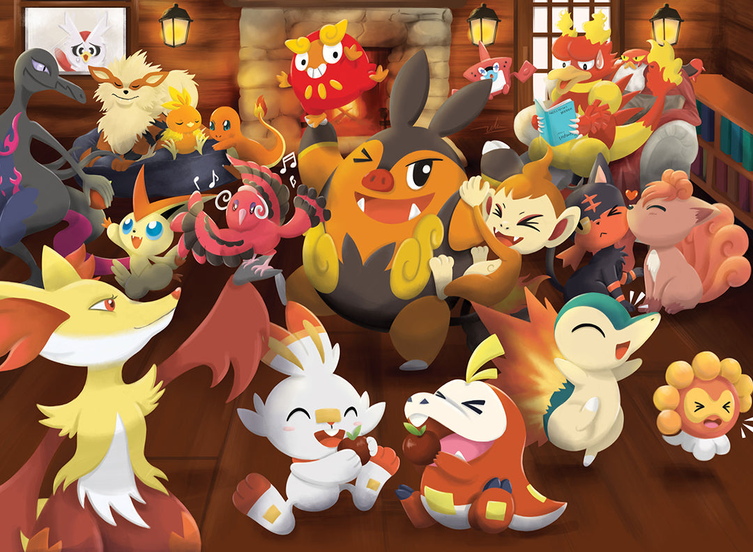 PKMN Pocket Monsters Art Prints