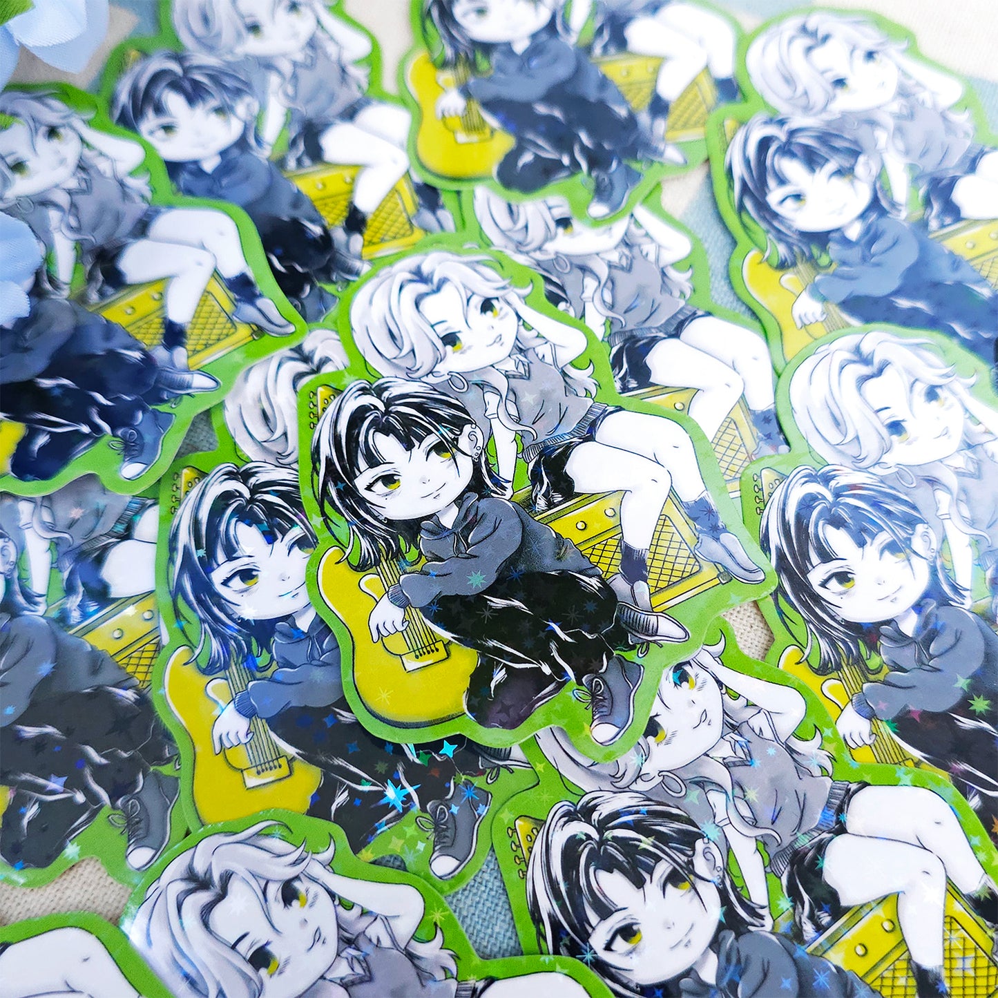 Green Yuri MitsuAya Sticker