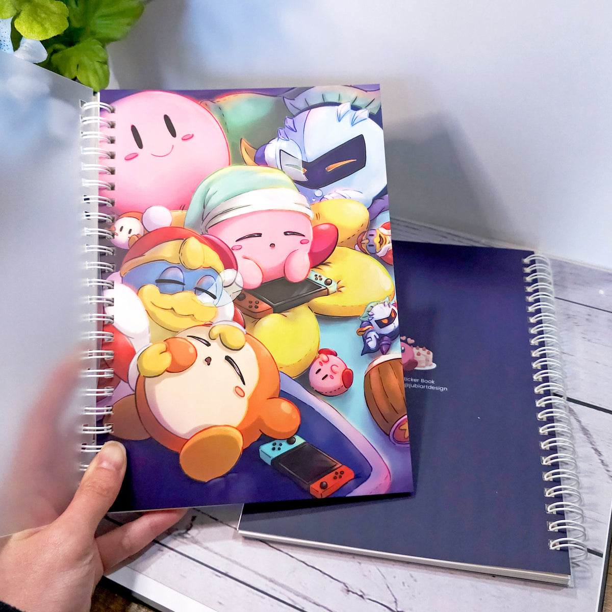 A5 (Medium) Reusable Sticker Book - Kirboi Sleepover Party