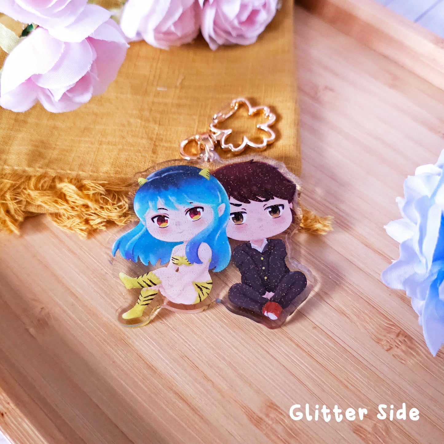 Alien Girl x Silly Boy Acrylic Keychain