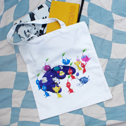 13" x 15" Canvas Tote Bags - Little Alien Helpers