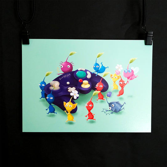 Little Alien Helpers Art Print