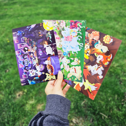 PKMN Pocket Monsters Art Prints