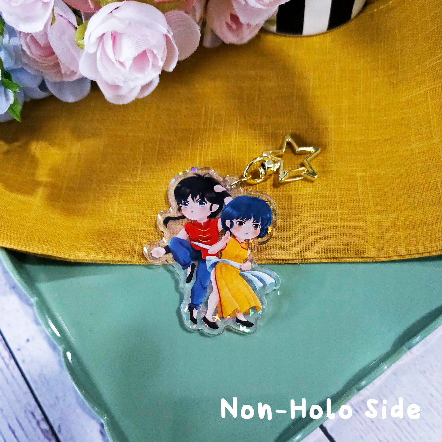 Pigtailed Girl x Hammer Girl Acrylic Keychain