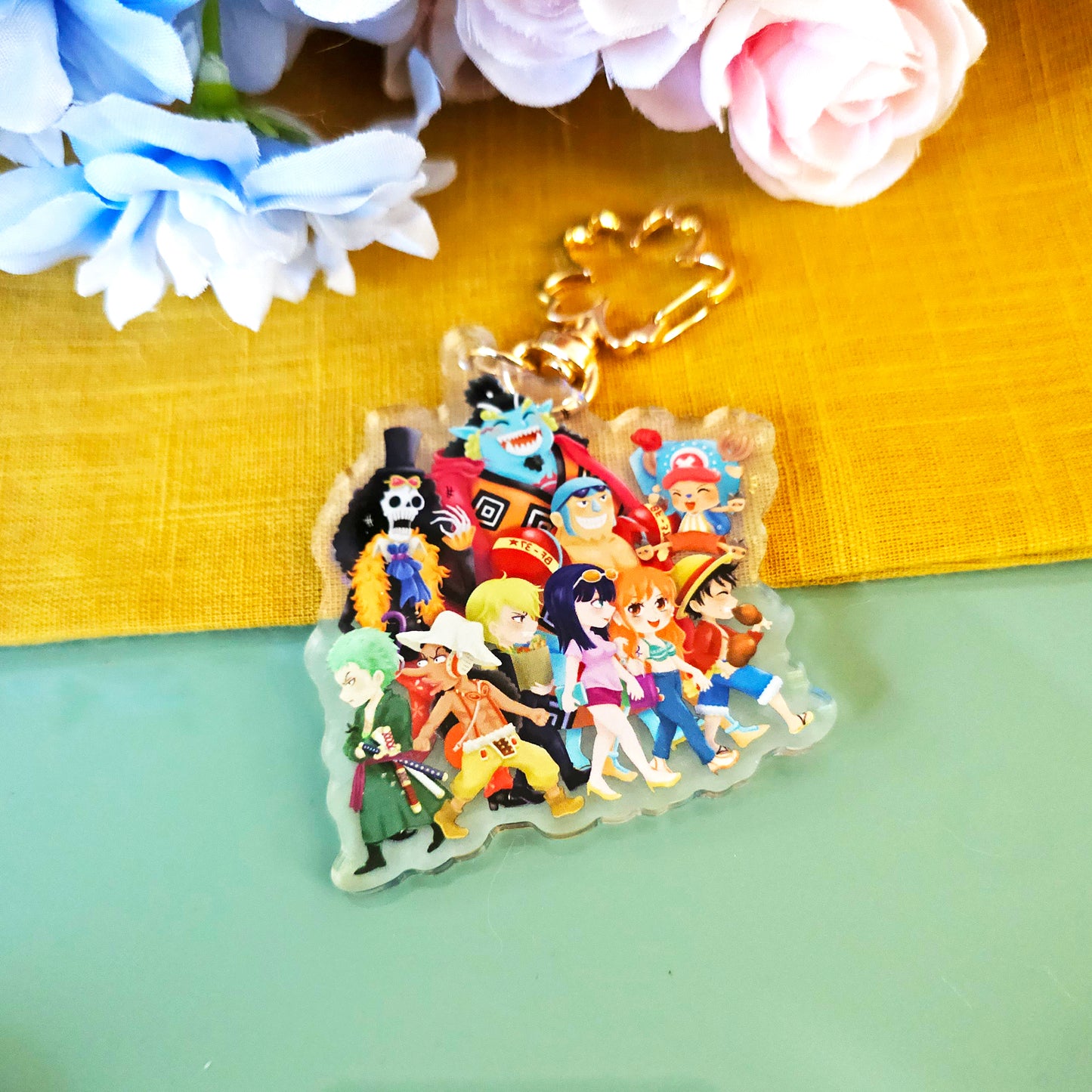 OP Straw Hat Crew Acrylic Keychain