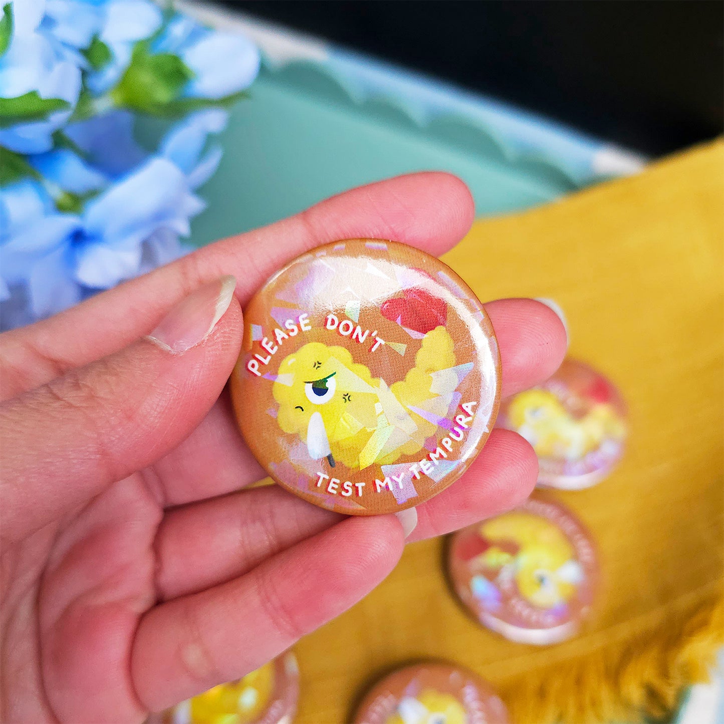 Shrimp Button Pins