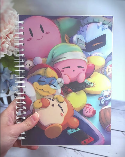 A5 (Medium) Reusable Sticker Book - Kirboi Sleepover Party