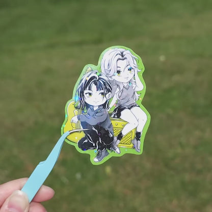 Green Yuri MitsuAya Sticker