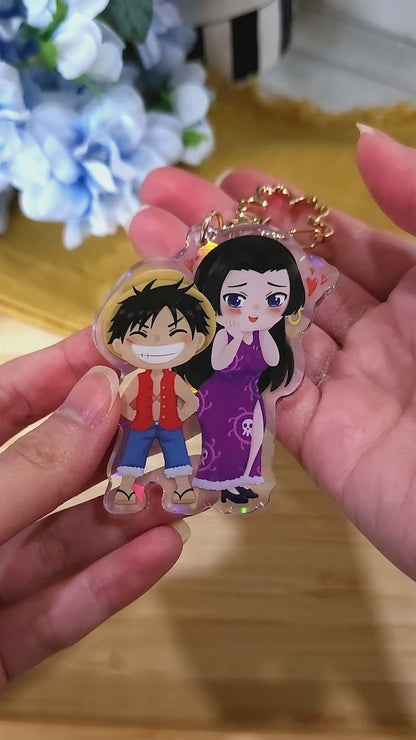 OP Snake Princess x Pirate King Acrylic Keychain